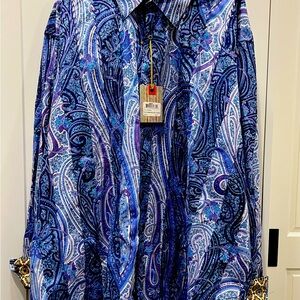 Robert Graham men’s 4xl paisley button down